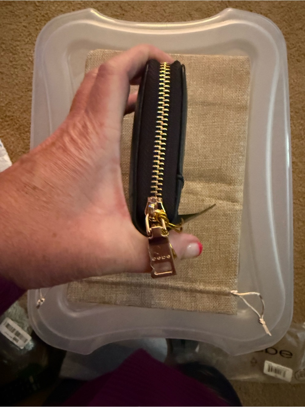 bebe Navy Blue Wallet - Picture 4 of 7